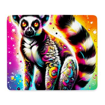 Lémurien - Tapis de souris (format paysage) - blanc - Devant