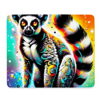 Lémurien - Tapis de souris (format paysage) - blanc - Devant