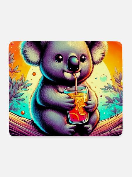 Koala - Mousepad (Querformat) - Weiß