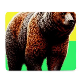 ours - Tapis de souris (format paysage) - blanc - Devant