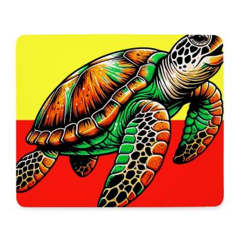 turtle - Mouse Pad (horizontal) - white - Front