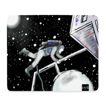 Space Explorer in Orbit - Mouse Pad (horizontal) - white - Front