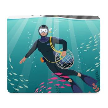 Jeju Haenyeo – Korea's Legendary Female Divers - Mouse Pad (horizontal) - white - Front