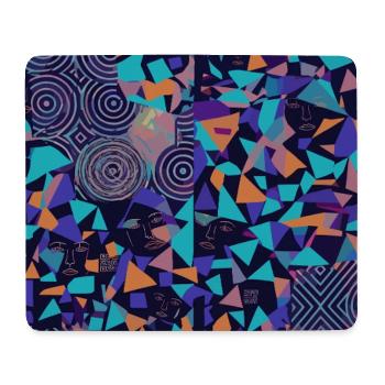 Anti AI Distortion Pattern - Mousepad (Querformat) - Weiß - Vorne