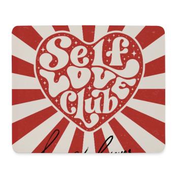 Selbstliebe-Club - Mousepad (Querformat) - Weiß - Vorne
