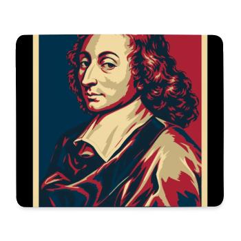 Blaise Pascal France Pop Art - Mousepad (Querformat) - Weiß - Vorne