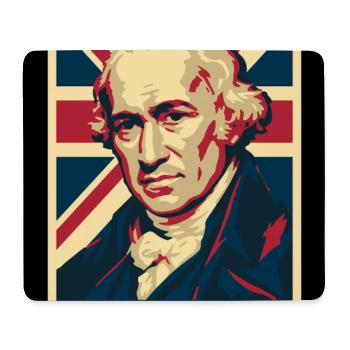 James Watt UK Pop Art - Mousepad (Querformat) - Weiß - Vorne