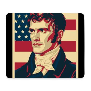John C. Calhoun USA Pop Art - Mousepad (Querformat) - Weiß - Vorne
