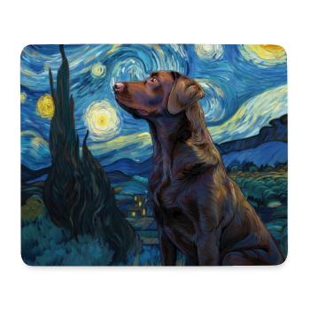 Labrador Retriever - Tapis de souris (format paysage) - blanc - Devant