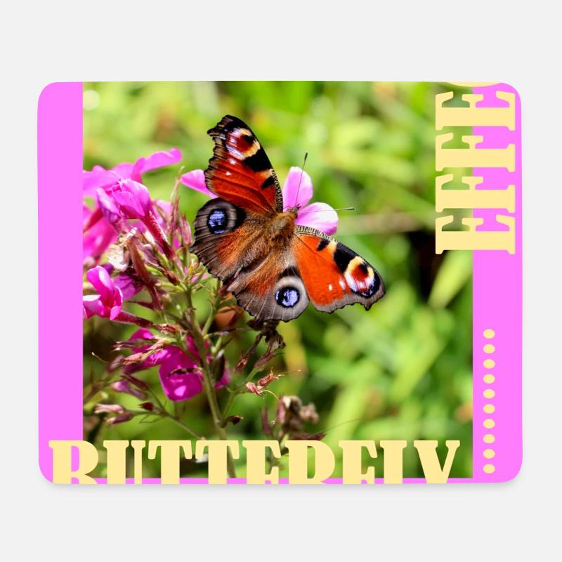 Butterfly Effect Foto Design - Mousepad (Querformat) - Weiß