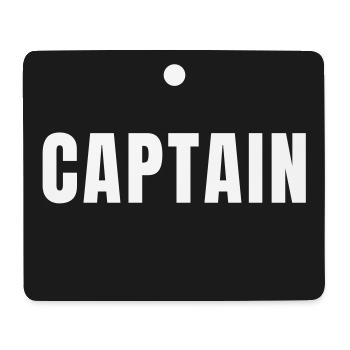 Captain Badge - Captain Team Sports Gift - Mouse Pad (horizontal) - white - Front
