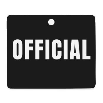Insigne officiel - Don original officiel - Tapis de souris (format paysage) - blanc - Devant
