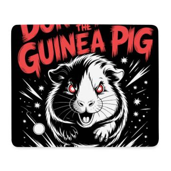 Avertissement concernant les cochons d'Inde dangereux - Tapis de souris (format paysage) - blanc - Devant