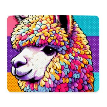 Alpaka - Mousepad (Querformat) - Weiß - Vorne