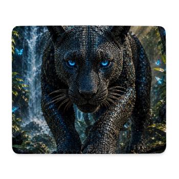 Panthère mosaïque des chutes - Tapis de souris (format paysage) - blanc - Devant