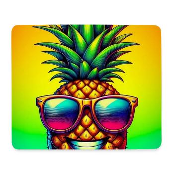 Ananas - Mousepad (Querformat) - Weiß - Vorne