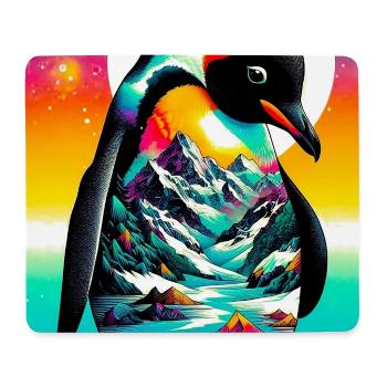 pingouin - Tapis de souris (format paysage) - blanc - Devant