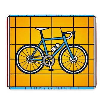 Cycling Divine Stained Glass Bicycle - Mouse Pad (horizontal) - white - Front
