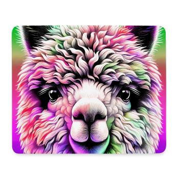 Alpaka - Mousepad (Querformat) - Weiß - Vorne