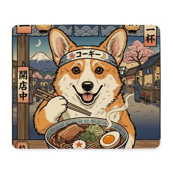 Corgi Ramen Festival - Mouse Pad (horizontal) - white - Front