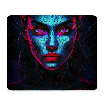 Nemesis – Cyber Face of Darkness - Mouse Pad (horizontal) - white - Front