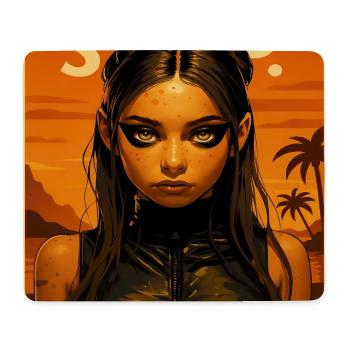 Sonnenuntergang Heldin des Gothic Punk  - Mousepad (Querformat) - Weiß - Vorne