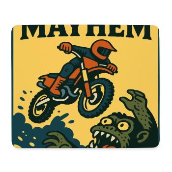 Motocross Mayhem Monster Abenteuer - Mousepad (Querformat) - Weiß - Vorne