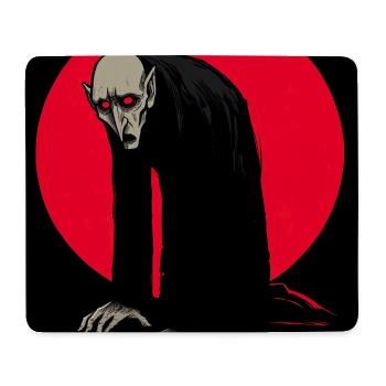 Roter Mond Vampir Dämon im Schatten - Mousepad (Querformat) - Weiß - Vorne