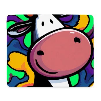 cow - Mouse Pad (horizontal) - white - Front