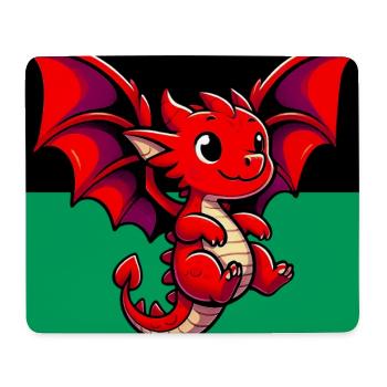 Drache - Mousepad (Querformat) - Weiß - Vorne