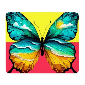 Schmetterling - Mousepad (Querformat) - Weiß - Vorne