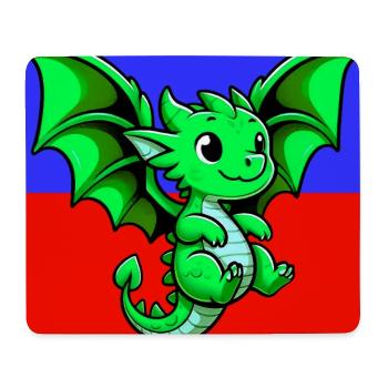 Drache - Mousepad (Querformat) - Weiß - Vorne