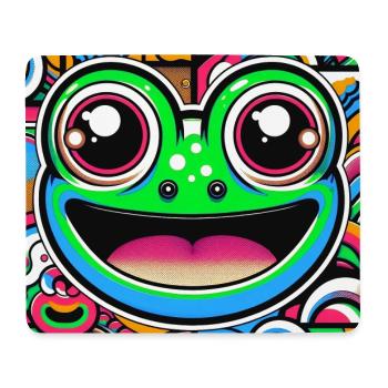 Frosch Pop Art - Mousepad (Querformat) - Weiß - Vorne