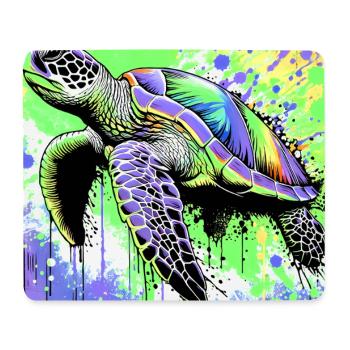 turtle - Mouse Pad (horizontal) - white - Front