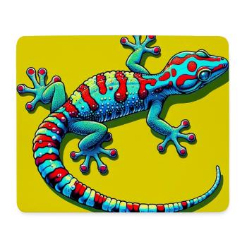 Gecko - Tapis de souris (format paysage) - blanc - Devant