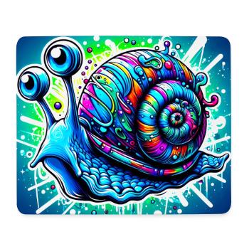 Schnecke - Mousepad (Querformat) - Weiß - Vorne