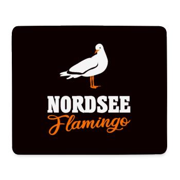 Nordsee Flamingo Möwe lustig Maske Gesichtsmaske - Mousepad (Querformat) - Weiß - Vorne