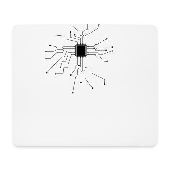 Processor, CPU, Technology, Electronics, Heart - Mouse Pad (horizontal) - white - Front