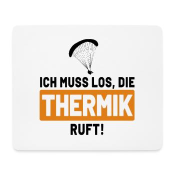 Ich muss los, die Thermik ruft - Mousepad (Querformat) - Weiß - Vorne