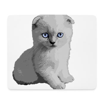 Cute Kitty Kitten - Mouse Pad (horizontal) - white - Front