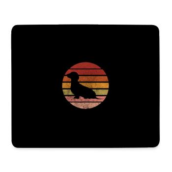Chien teckel Chien - Tapis de souris (format paysage) - blanc - Devant