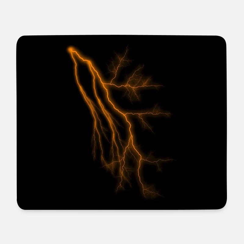 Lightning Bolt Blitz - Mousepad (Querformat) - Weiß