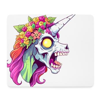 Zombicorn Zombie Unicorn Halloween - Mouse Pad (horizontal) - white - Front