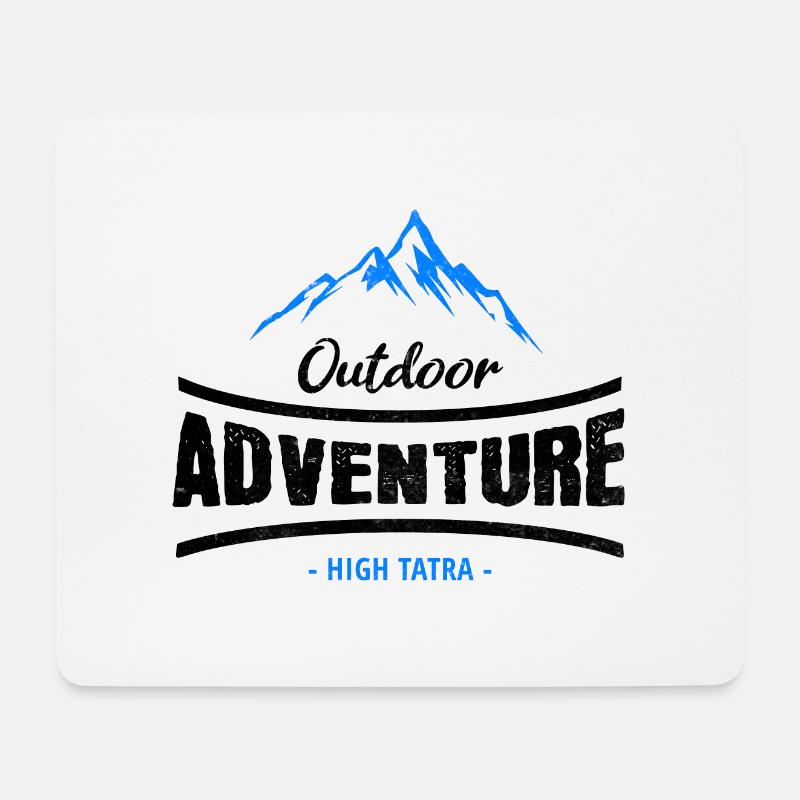 Outdoor Adventure High - Mousepad (Querformat) - Weiß
