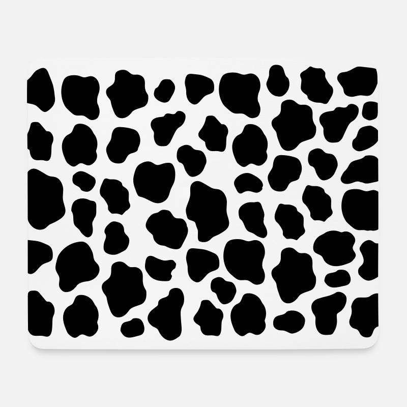 Kuhflecken Kuh Muster Kühe Flecken Dalmatiner Fell - Mousepad (Querformat) - Weiß