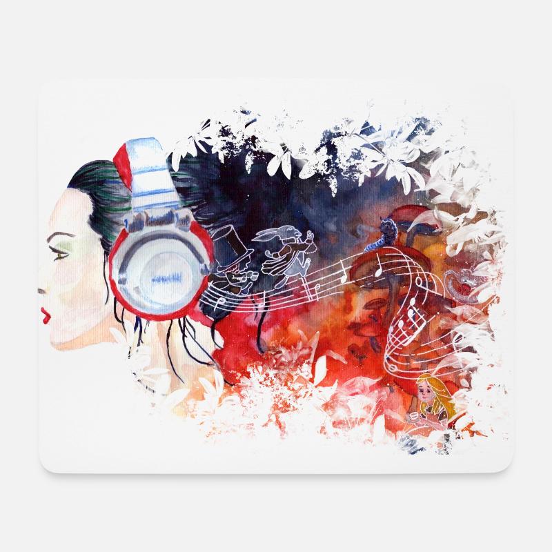 White Rabbit - Mouse Pad (horizontal) - white