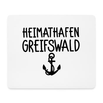 Heimathafen Greifswald - Mousepad (Querformat) - Weiß - Vorne