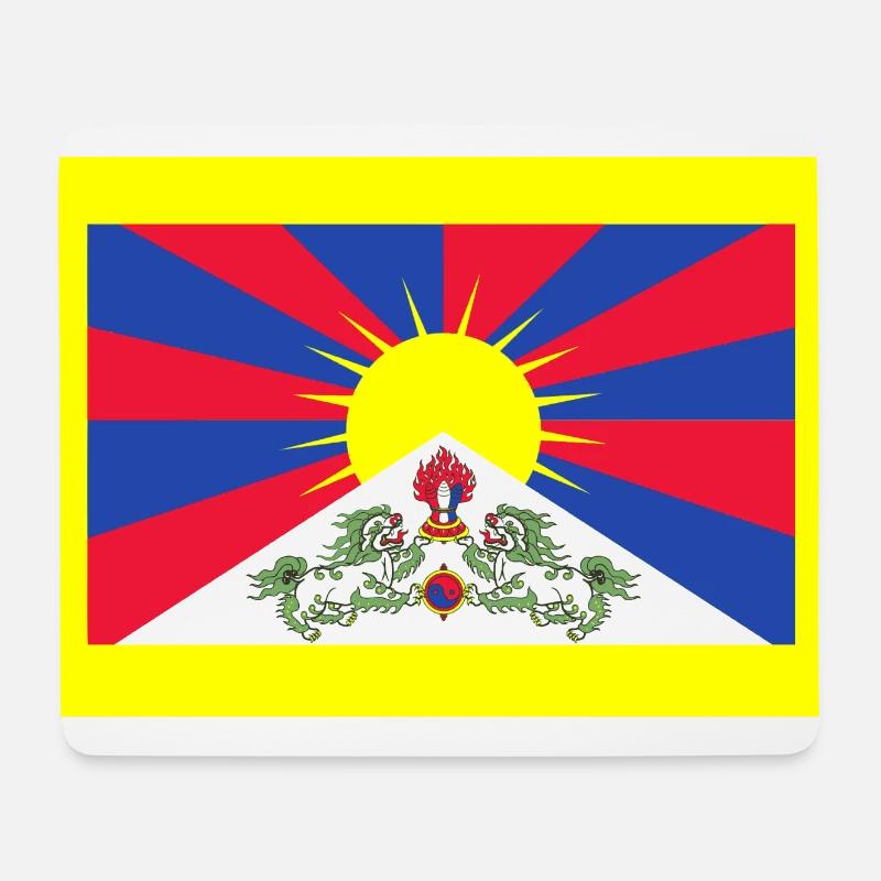 Tibet - Mousepad (Querformat) - Weiß