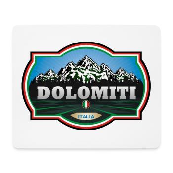 Dolomites, Italie - Tapis de souris (format paysage) - blanc - Devant