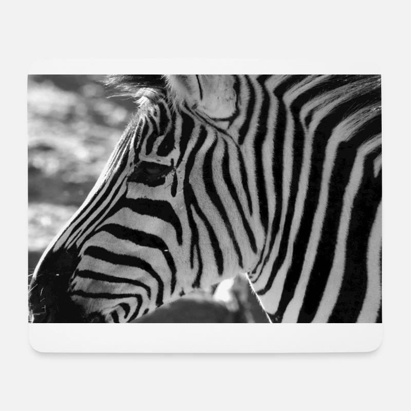 Zebra - Mouse Pad (horizontal) - white
